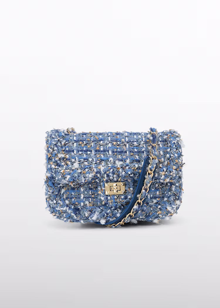 TWEED BAG - BLUE