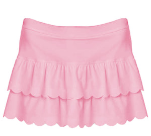 SCALLOPED SKORT- LT PINK