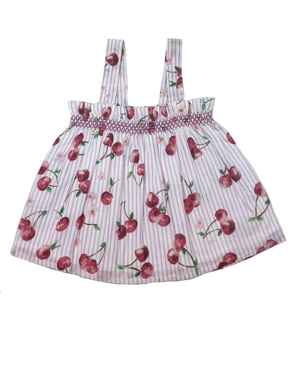 CHERRY STRIPE SHORE TOP