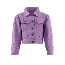 Load image into Gallery viewer, CRYSTAL STARS DENIM JACKET