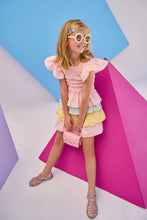 Load image into Gallery viewer, TIERED SKORT- MIXED DITSY