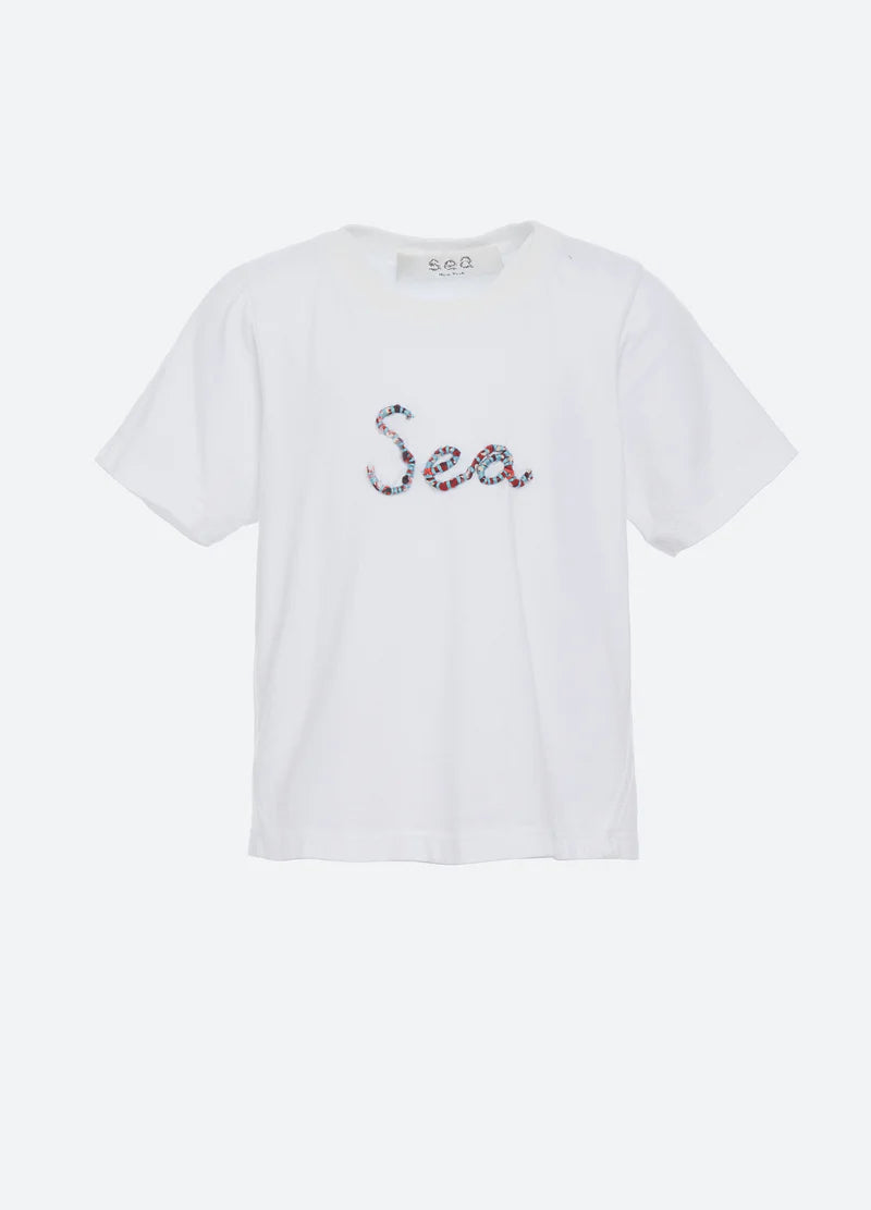 SEA EMBROIDERED TEE