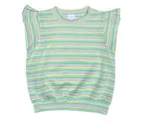 OLIVIA KNIT TOP- STRIPES