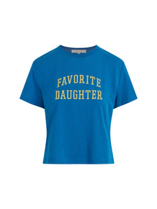 CROPPED TEE- SAPPHIRE