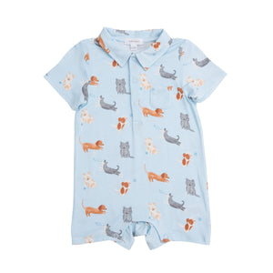 POLO ROMPER- PUPPY PLAY