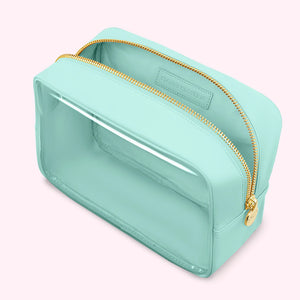 CLEAR LARGE POUCH- COTTON CANDY