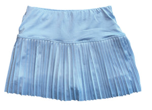 PLEATED SKORT- CHAMBRAY