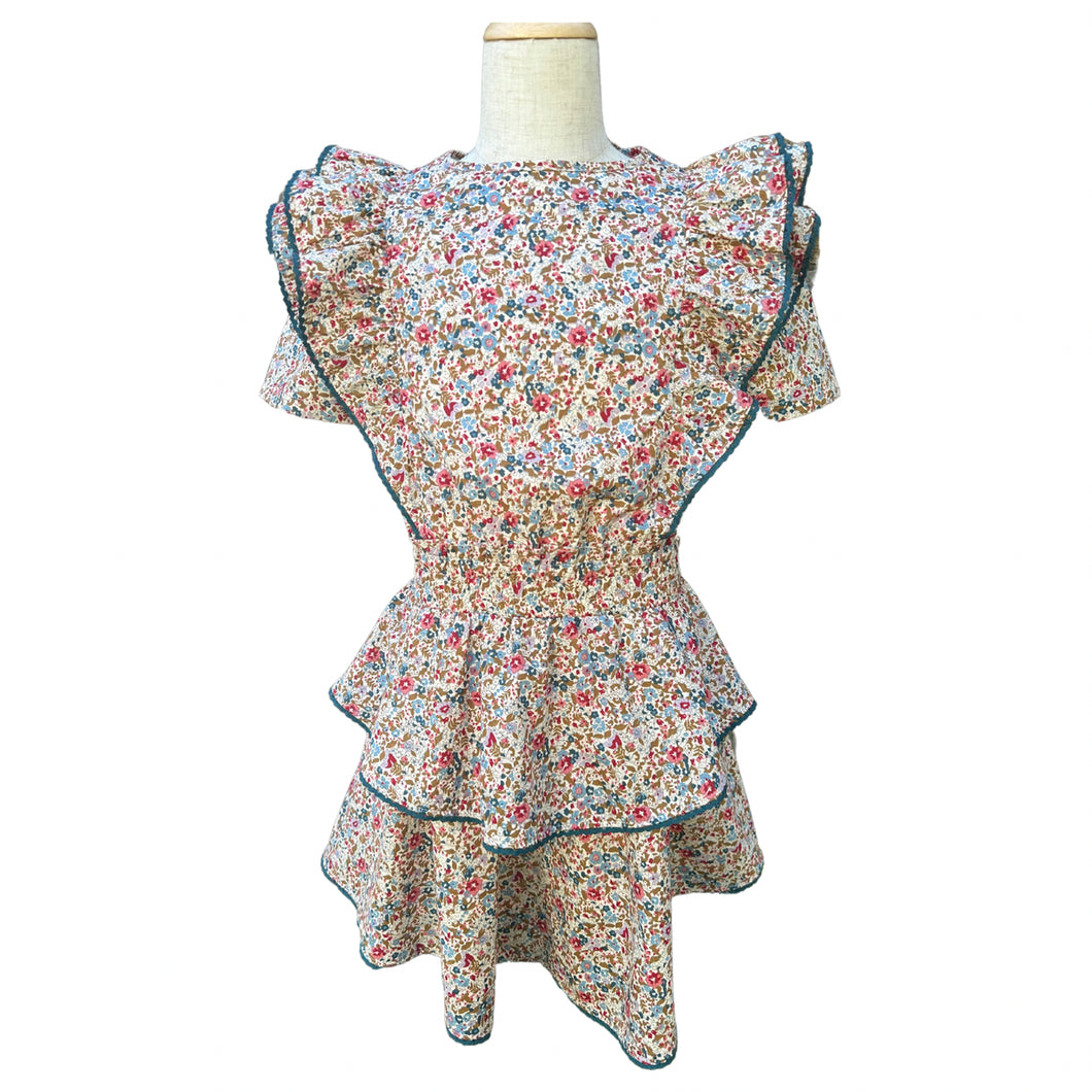COLLIER DRESS- JEWEL FLORAL