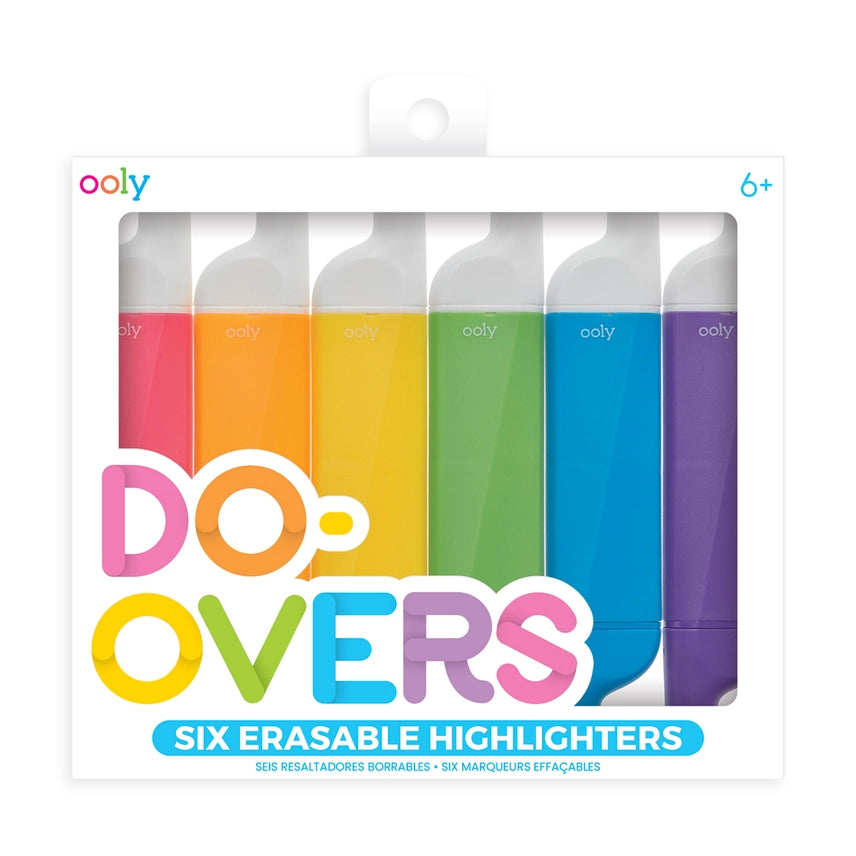 DO-OVER ERASABLE HIGHLIGHTERS (6)