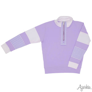 COLORBLOCK SWEATSHIRT- LAVENDER