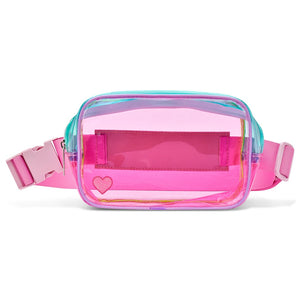 COLORBLOCK CLEAR BELT BAG