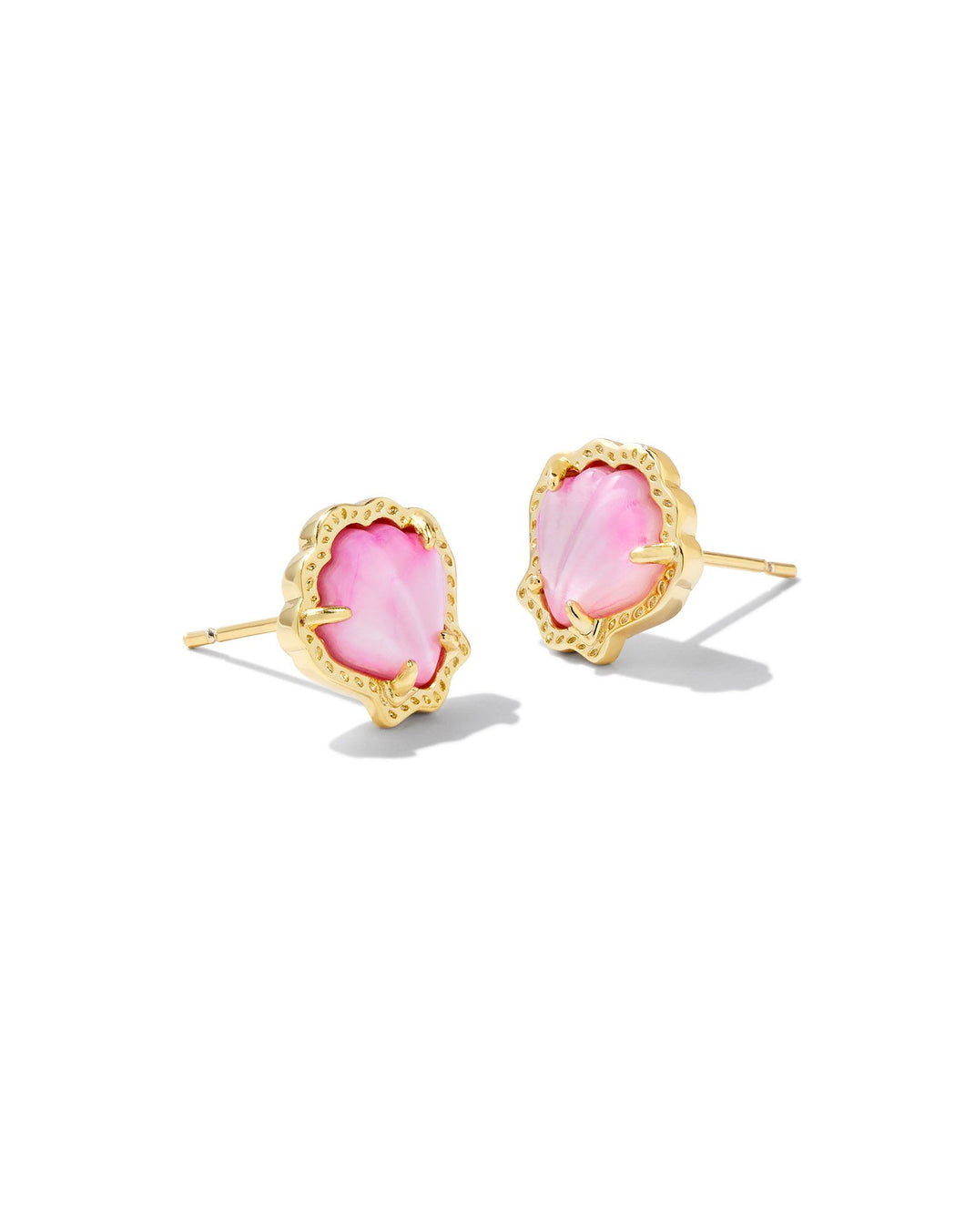 BRYNNE SHELL STUD- BLUSH IVORY MOP