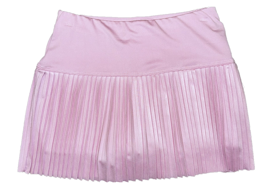 PLEATED SKORT- PINK