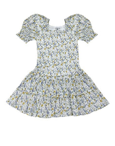 MIRRORBALL DRESS- LAV FLORAL