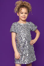 Load image into Gallery viewer, SEQUIN SILVER DRESS