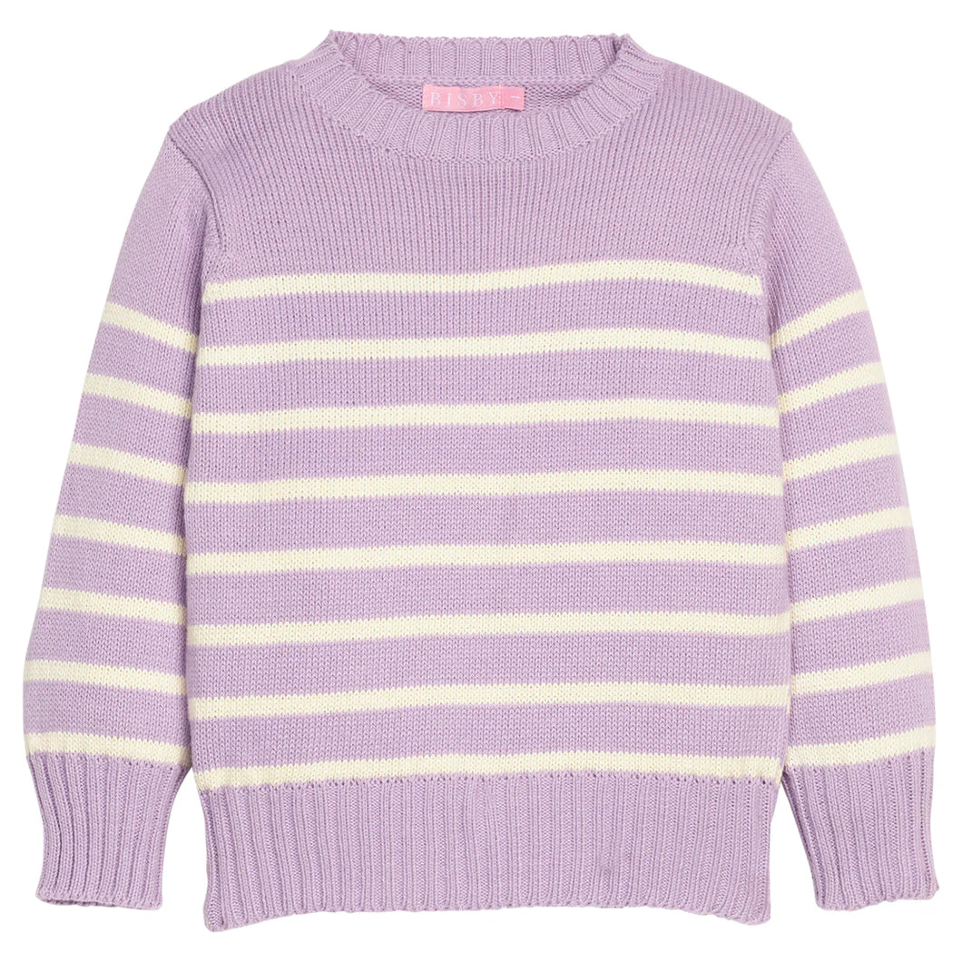 STRIPED SWEATER- LAVENDER
