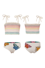 Load image into Gallery viewer, WAFFLE BIKINI- POLILLA ARCOIRIS CRUDO