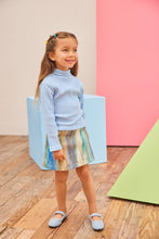 Load image into Gallery viewer, WOOL MINI SKIRT - BLUE MULTI