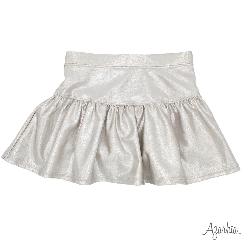 SHIMMER SKORT- SILVER
