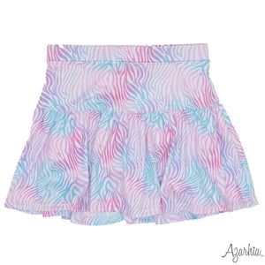 TENNIS SKORT- WATERCOLOR ZEBRA