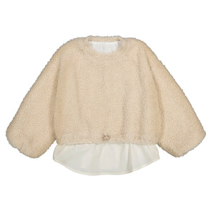 LAYERED SWEATER- ALMOND
