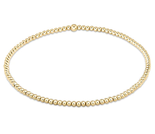 CLASSIC GOLD 2MM BEAD BRACELET