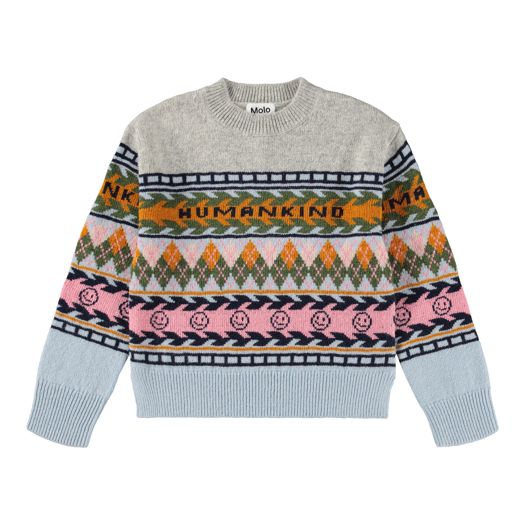 GERDA SWEATER- KIND ARGYLE