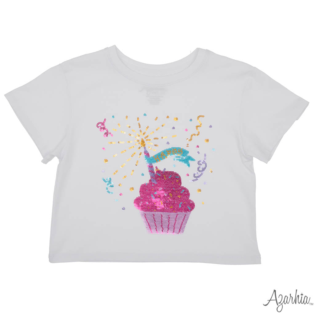 SEQUIN CUPCAKE TEE