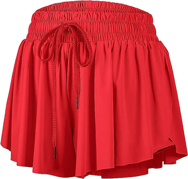 FLOWY SHORT- RED