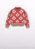 GEOMETRIC SWEATER - PAPRIKA