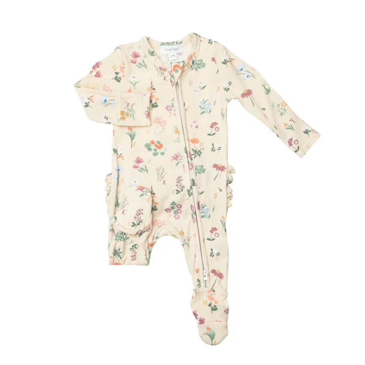 RUFFLE FOOTIE - ABC FLORAL