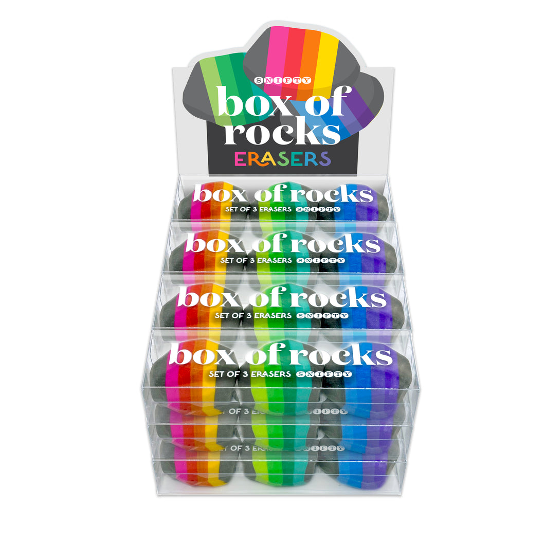 BOX OF ROCKS ERASERS