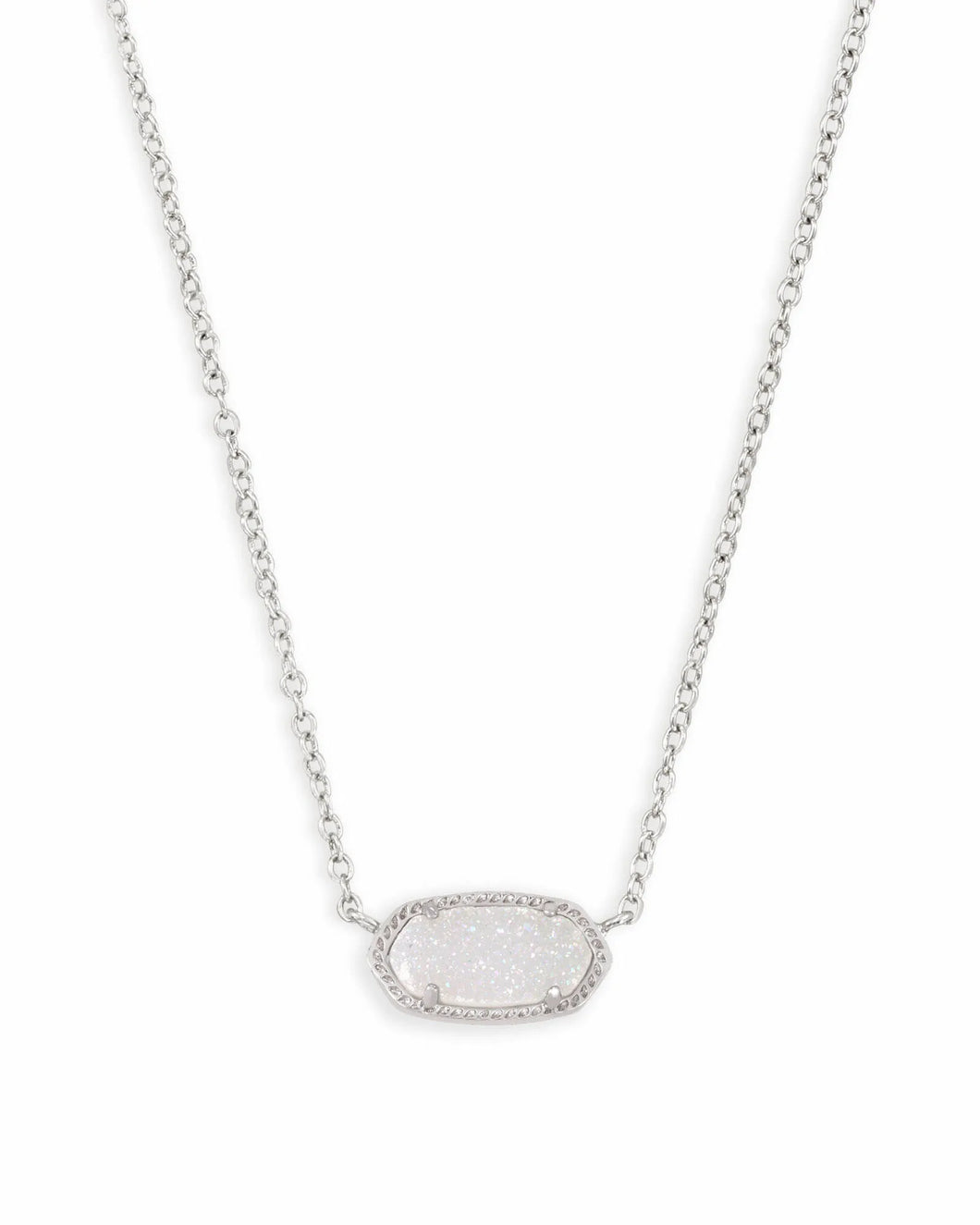 ELISA SILVER NECKLACE- IRIDESCENT