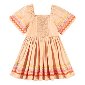 CLOTILDE DRESS- PALE MELON