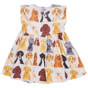 ADALINE DRESS- WATERCOLOR DOGS