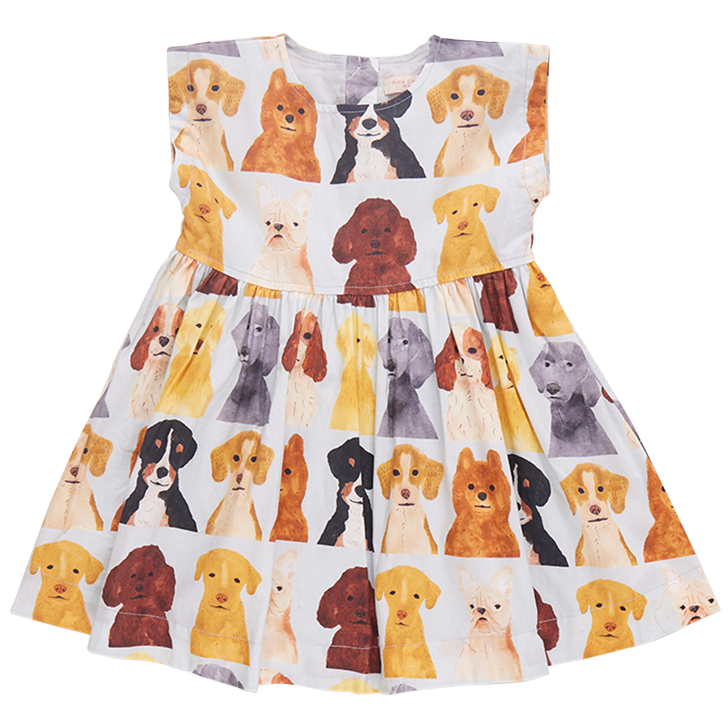 ADALINE DRESS- WATERCOLOR DOGS