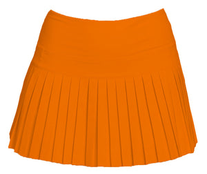 MINI PLEATED SKORT- ORANGE