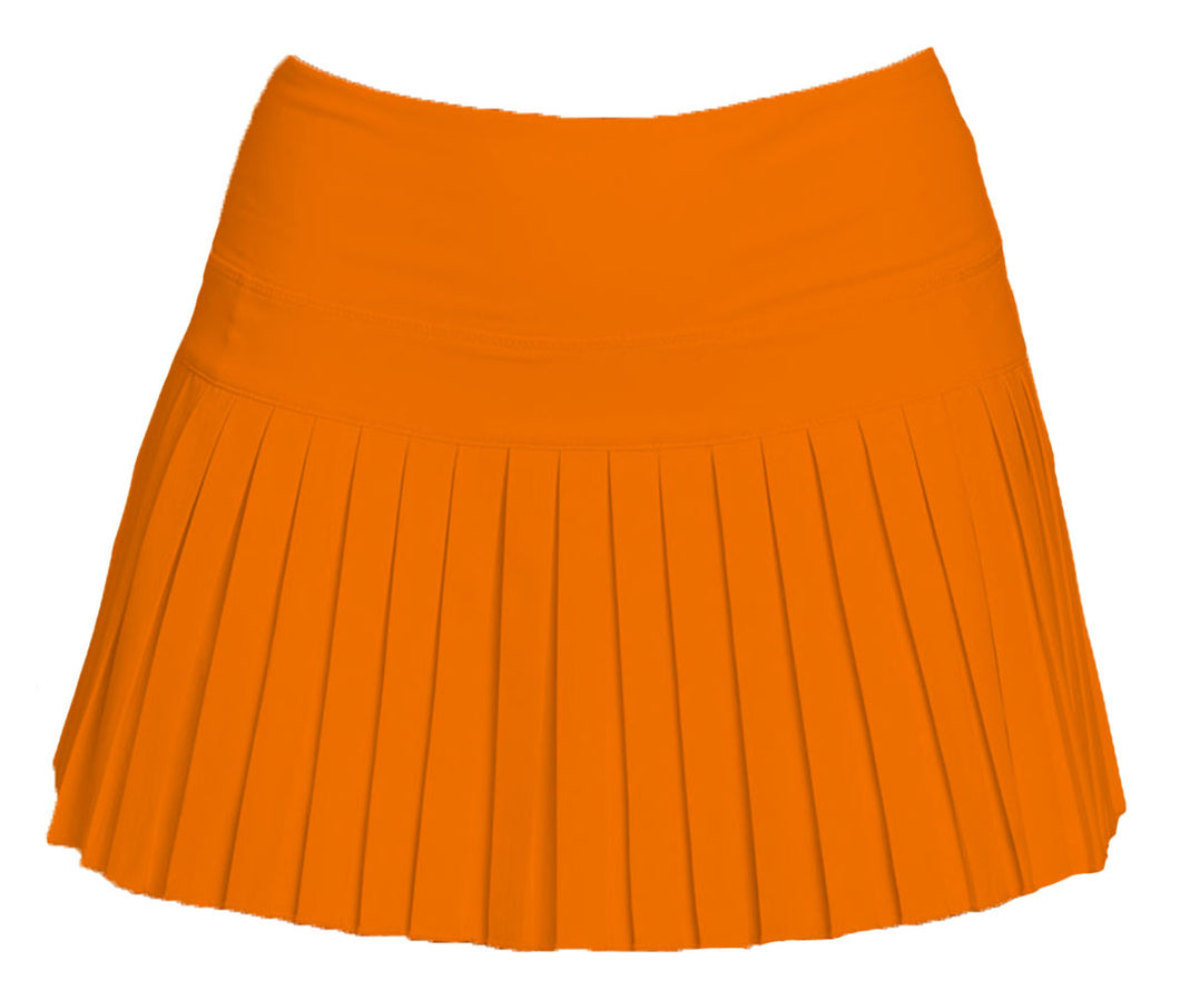 MINI PLEATED SKORT- ORANGE