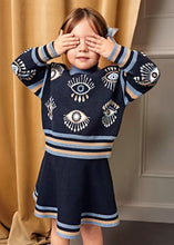 Load image into Gallery viewer, NAVY SKIRT SET