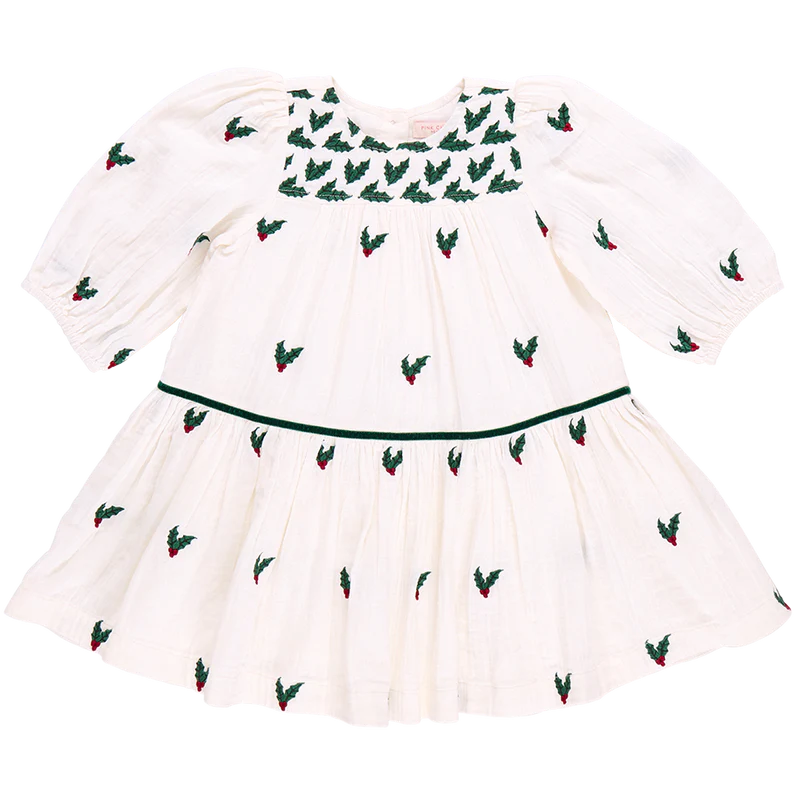 FIONA DRESS- HOLLY EMBROIDERY