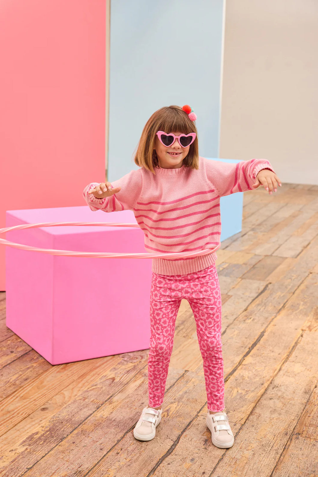 STRIPED SWEATER- PINK