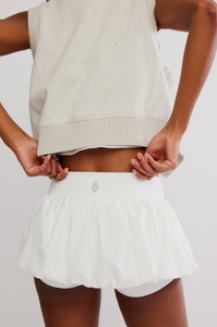 DANCE BUBBLE SHORT- WHITE