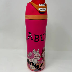 LABUBU WATER BOTTLE - HOT PINK
