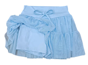 TIERED SKORT- LT BLUE