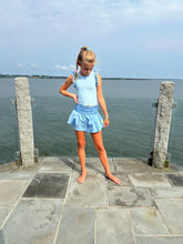 Load image into Gallery viewer, BLUE GATHERED MINI SKORT