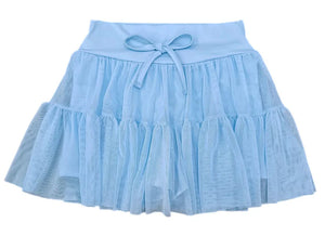 TIERED SKORT- LT BLUE