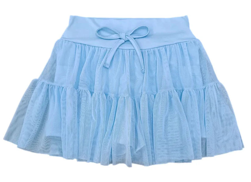 TIERED SKORT- LT BLUE