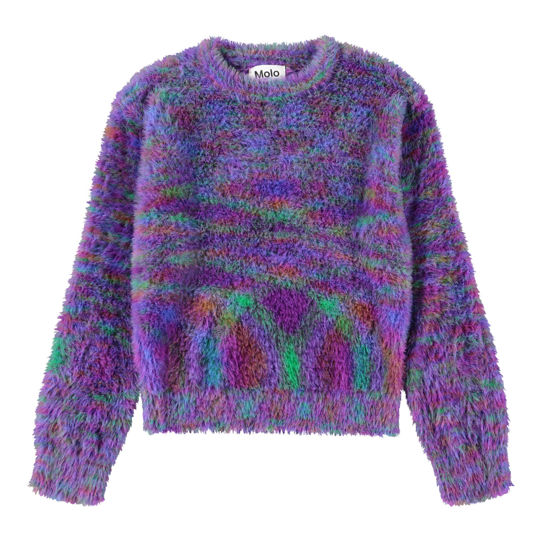 GARDA SWEATER- PURPLE MIX