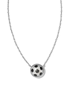 SILVER SOCCER NECKLACE