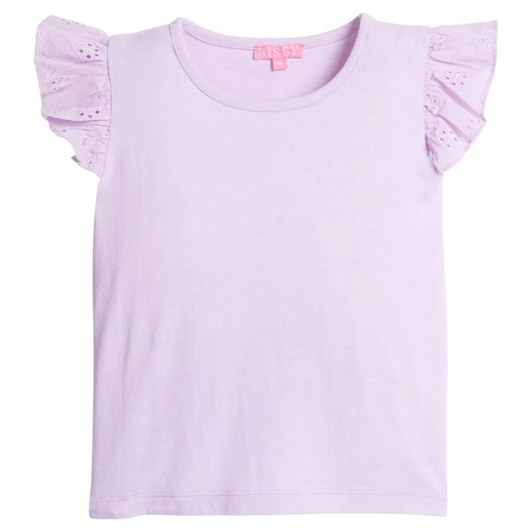 EYELET TANK- LILAC